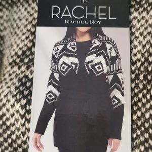 RACHEL Rachel Roy Black and White Women's Sweater
